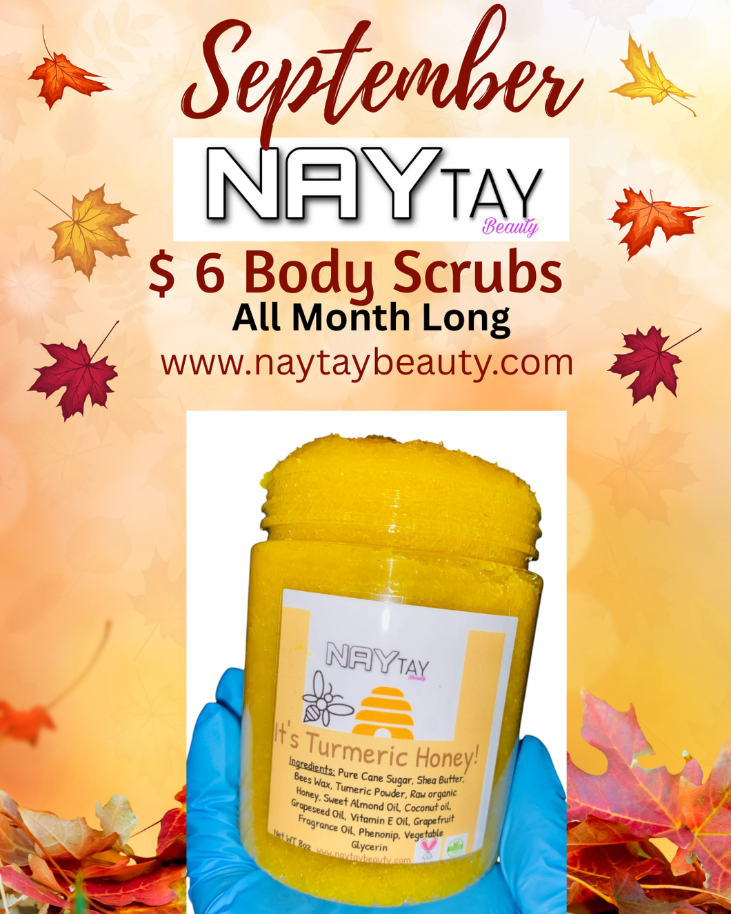 September Deal ! “It’s Turmeric Honey!” Body Scrub