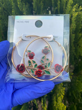 Load image into Gallery viewer, Rose Hoops
